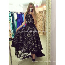 High-Low Evening Dresses Long 2016 Hot Sale Free Shipping Lace Short Frong Long Back Prom Dresses Robe De Soiree